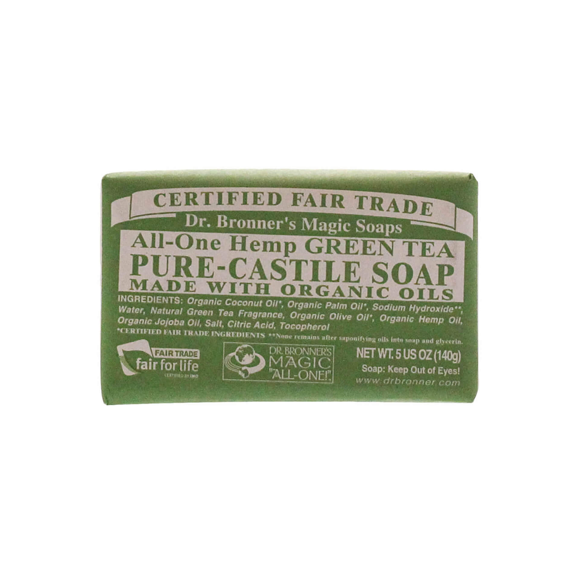 ドクターブロナー マジックソープ(固形) グリーンティ 140g