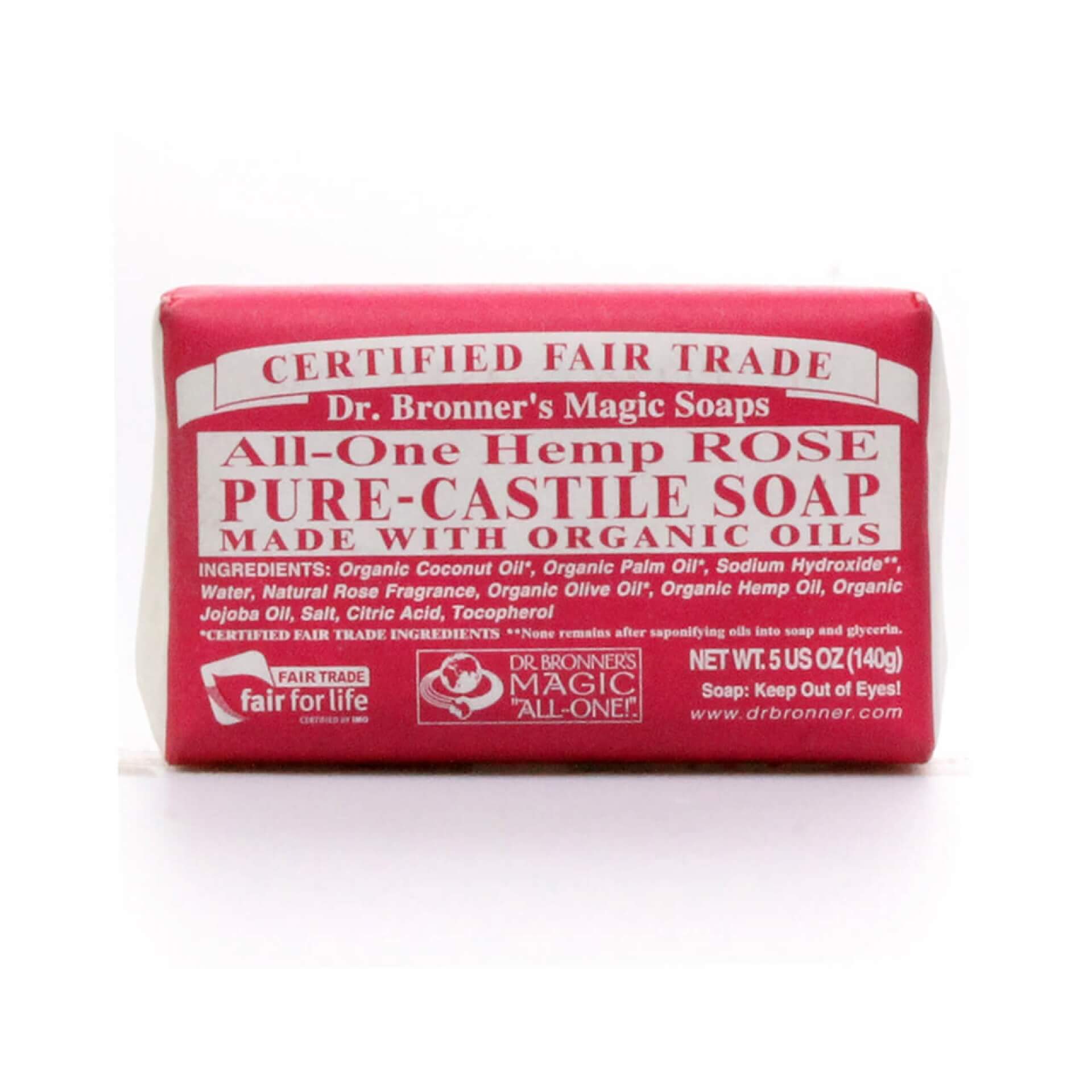 ドクターブロナー マジックソープ(固形) ローズ 140g