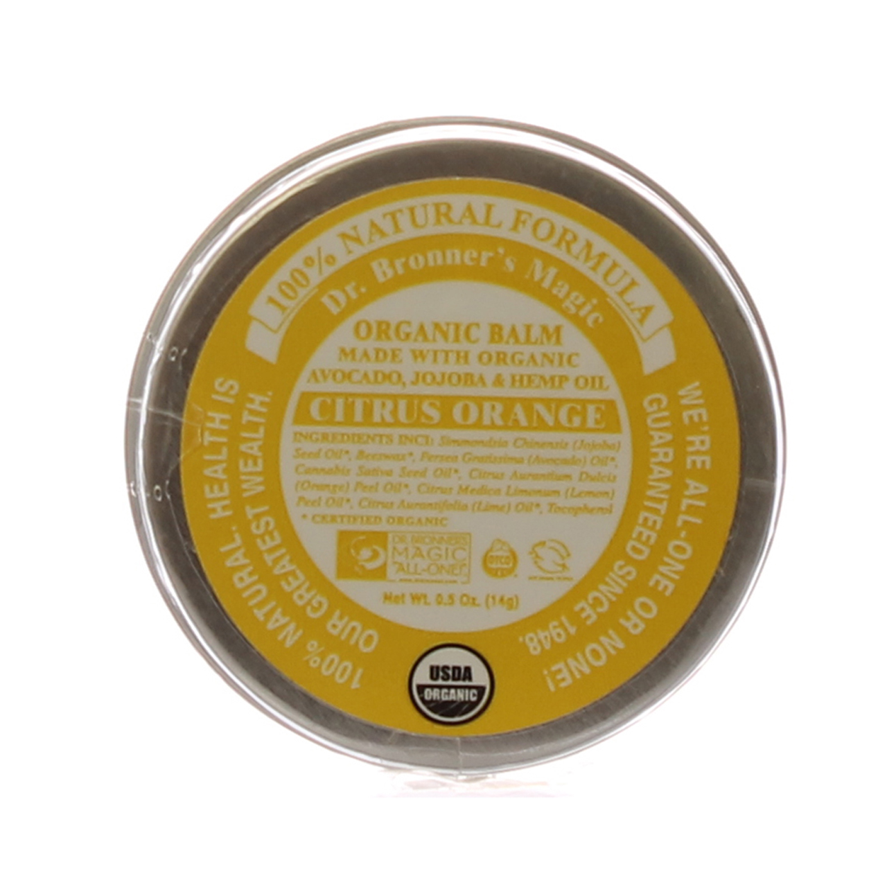 ドクターブロナー オーガニック バーム シトラスオレンジ 14g