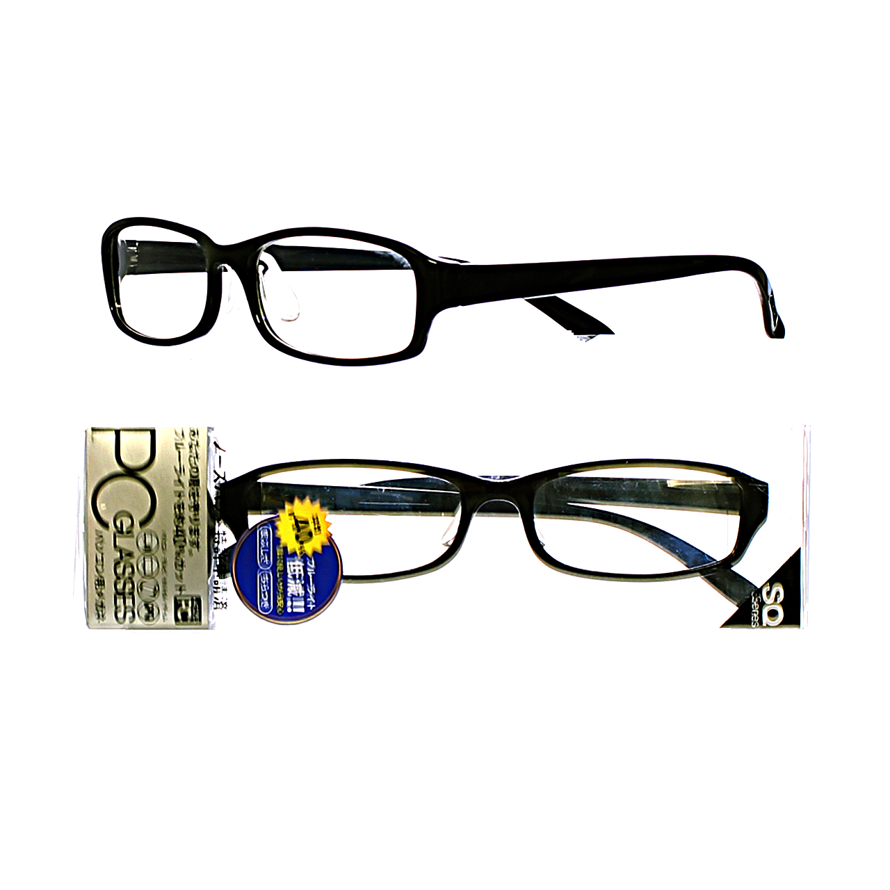 405 PCメガネ 405PC SQ2 スクウエアブラック