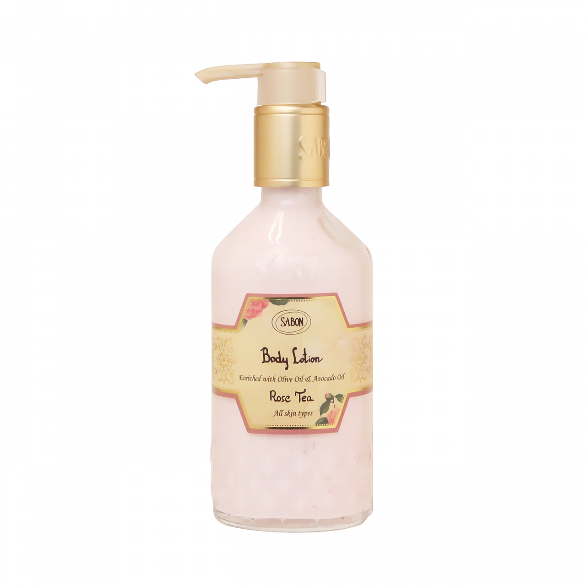サボン SABON ボディローション ポンプタイプ#ローズティー 200ml
