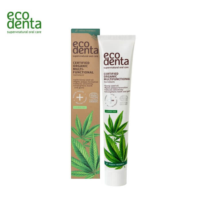 エコデンタ eco denta  オーガニック トゥースペースト #ヘンプオイル 75ml