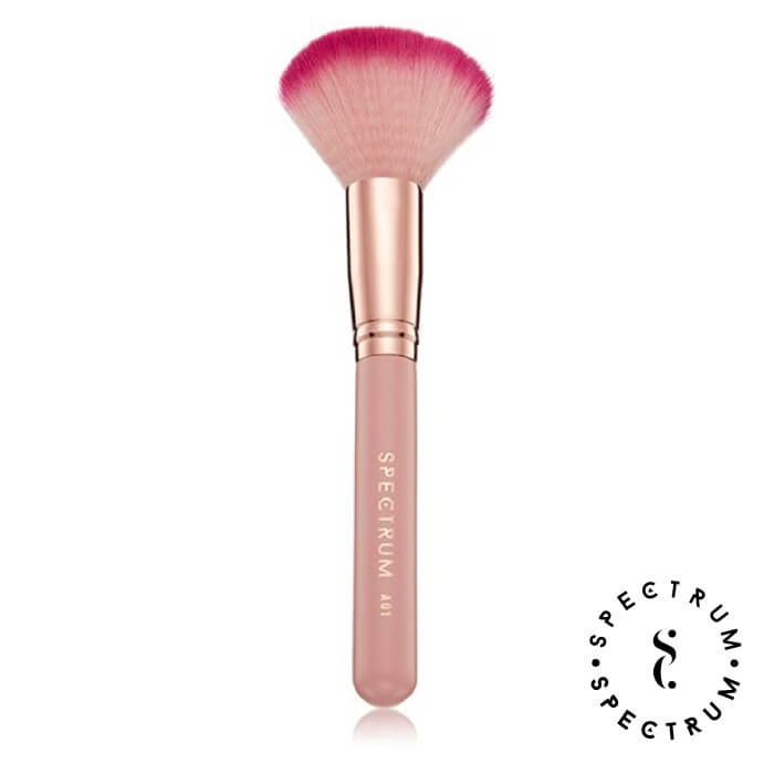 SPECTRUM スペクトラム ローズクォーツ A01 ドーム型パウダーブラシ フェイスパウダー・ブロンザー用
