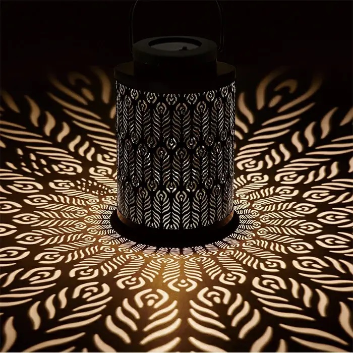 カメヤマ LEDソーラーピーコック ランタン